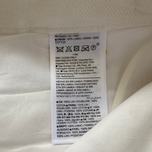 Banana Republic - NWT! Off-White 100% Cotton High Rise Cargo Pant - Size 4 - Picture 8 of 10